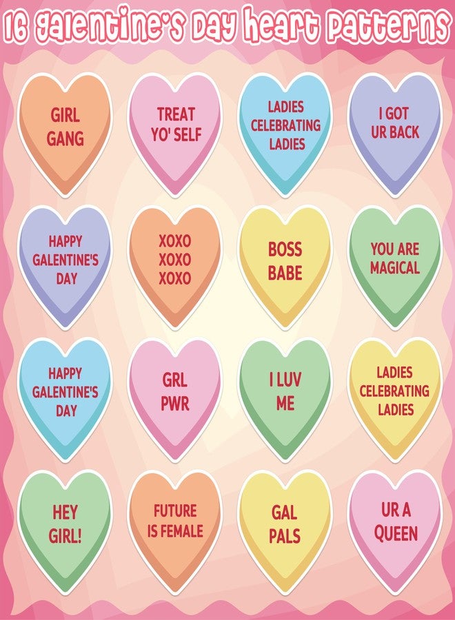 A1diee Valentine's Day Conversation Heart Stickers - 2000Pcs Galentine's Day Colorful Candy Love Decals for Girls, Valentines Decorative Stickers for Wedding Anniversary Party Laptops Guitar Luggage - Image 3